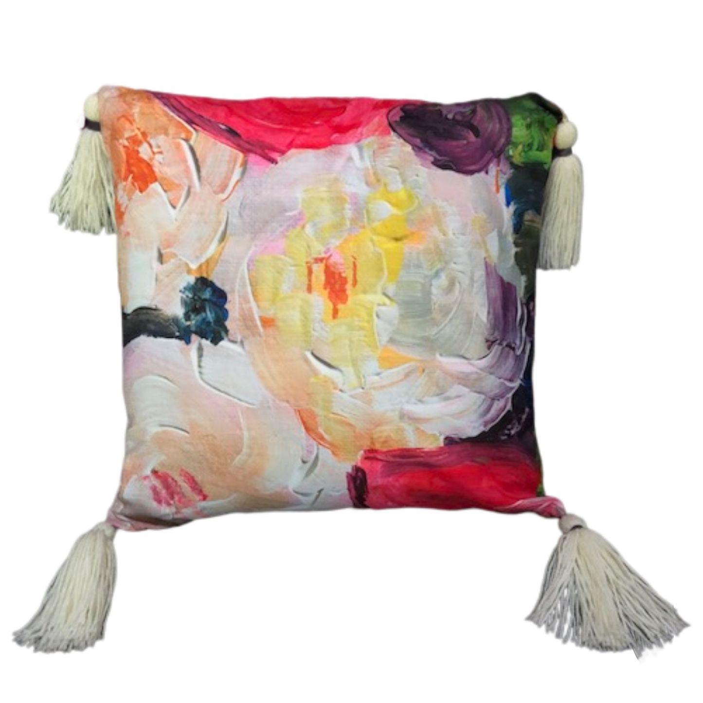 White Peonies - Throw Pillow