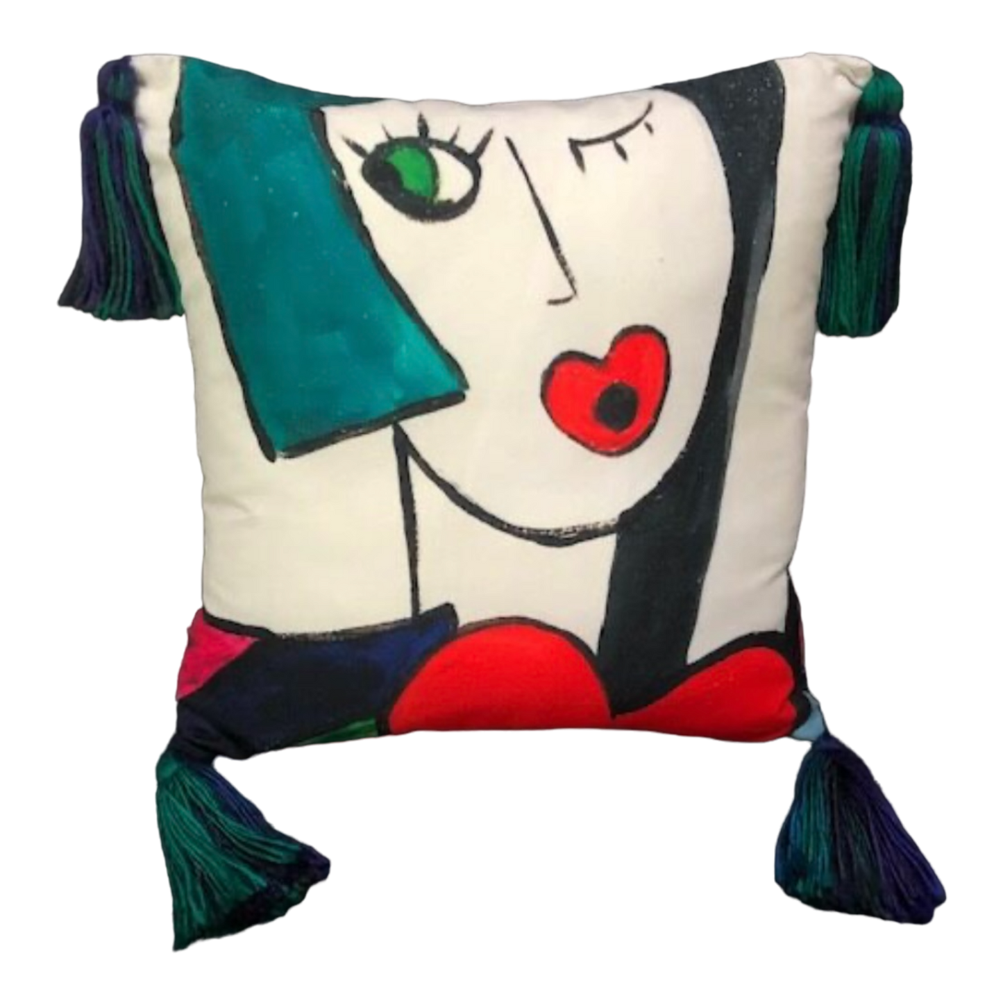 Blowing Kisses - Throw Pillow