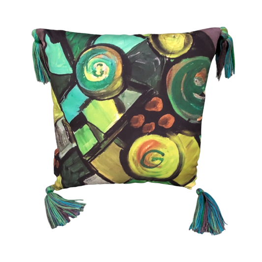 Cleo Green - Throw Pillow