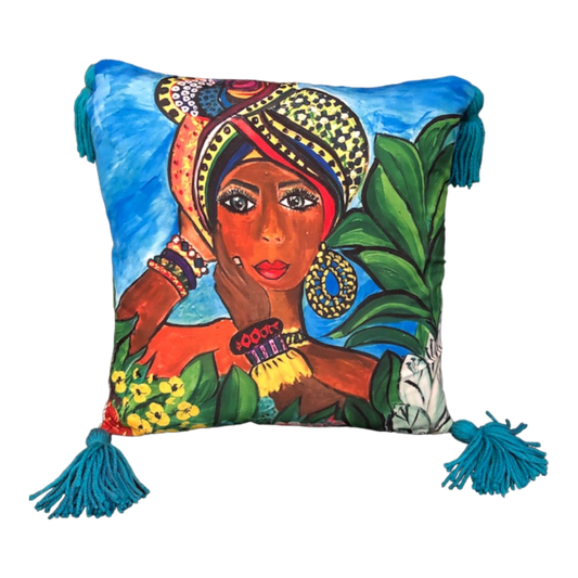 Exotic Girl - Throw Pillow