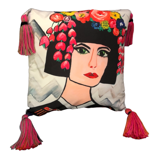 Geisha II - Throw Pillow