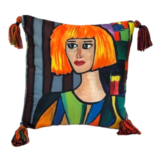 Mod Miss - Throw Pillow