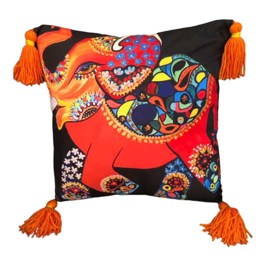 Nelly Elephant - Throw Pillow