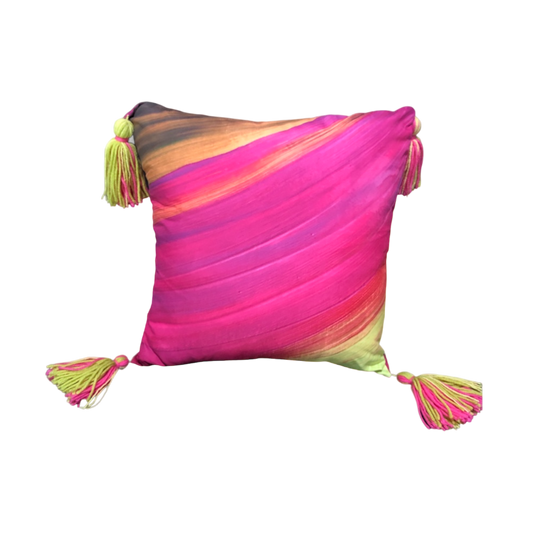 Pink Wave - Throw Pillow