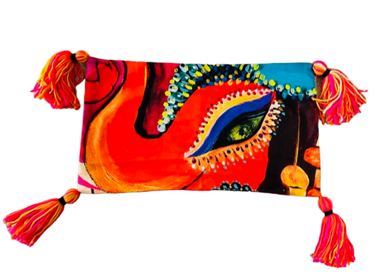 Red Scarlet Elephant - Lumbar Pillow