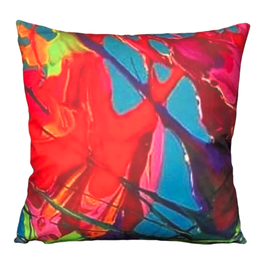 Spilled Paint - Throw Pillow