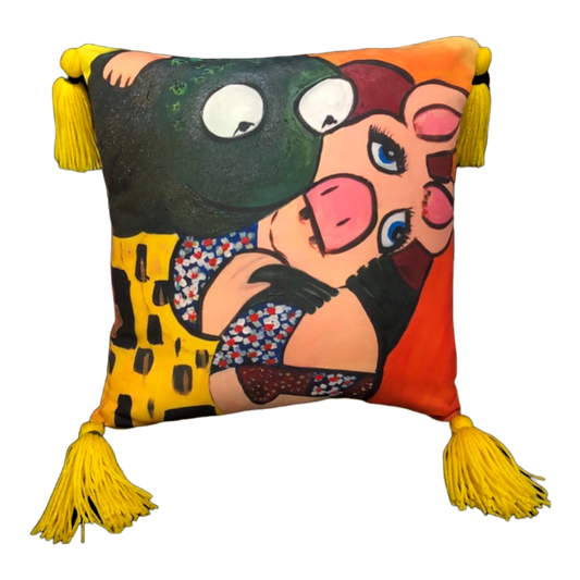 The Kiss II - Throw Pillow